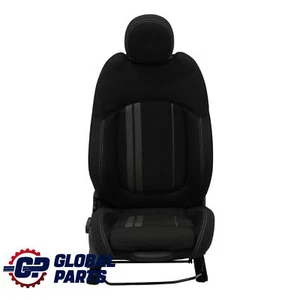 Mini F57 Sport Seat Front Right O/S Heated Fabric Double Stripe Carbon Black - Picture 1 of 14