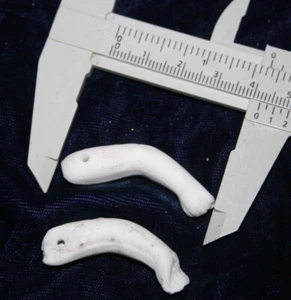 Antique Vintage nice Bisque arms for all bisque mignonette doll  c.1 5/8" - 41mm - Picture 1 of 4