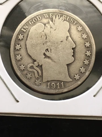 1911 D Barber Half Dollar - United States Silver Coin Cover