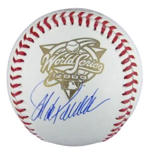 Jorge Posada autografiado béisbol Serie Mundial 2000 Yankees Beckett 176899 - Imagen 1 de 3