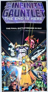 Marvel Infinity Gauntlet The End is Here 1991 Promotional Comic Poster 18" x 36" - Picture 1 of 6