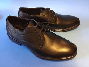 Perry Ellis Portfolio Men’s classic dress shoes with laces Size 11.5 Black NEW - Picture 1 of 6