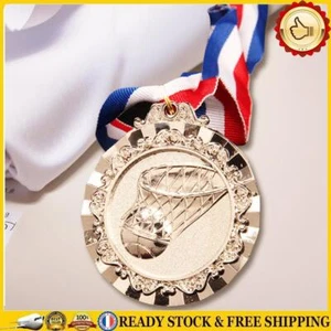 Médailles de basket-ball 6,5 cm, médaille de sport avec ruban de cou pour les ga - Bild 1 von 9