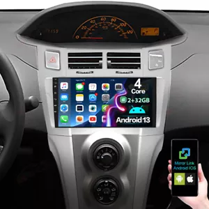9'' Android 13 Autoradio GPS Navi Für Toyota Yaris XP90 2005-2012 WIFI BT 2+32G - Bild 1 von 20