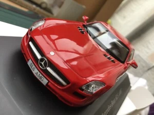 1/43  Schuco,   red, MERCEDES.   SLS.    AMG.  Sportster   mint,++  ! - Picture 1 of 14