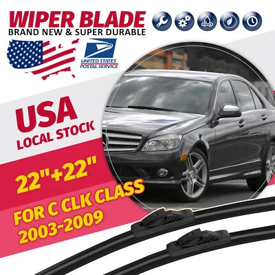 PARA MERCEDES-BENZ C280 2006-2007 C320 2004-2005 LIMPIAPARABRISAS 22"22" Foto 1 de 4