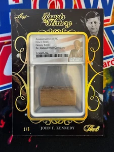 2024 Hoja Perlas de Historia JFK John F Kennedy Cerca de Grassy Knoll 1/5 - Imagen 1 de 3