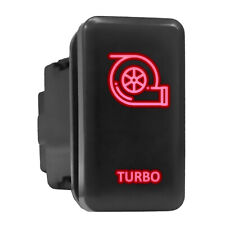 TURBO Czerwony przełącznik podświetlany LED Wysoki przycisk 1,54 "x 0,83" (pasuje do: Toyota)
