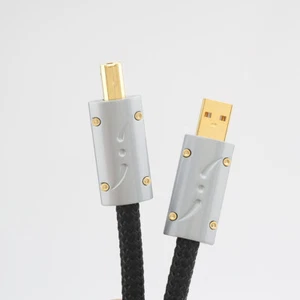 Audiophile Viborg UC01 HI-End versilbertes OFC USB DAC Hifi Audiokabel USB A-B - Bild 1 von 11