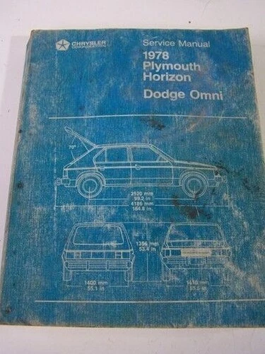 Manuale Di Servizio OEM 1978 78 PLYMOUTH DODGE OMNI HORIZON - Immagine 1 di 1