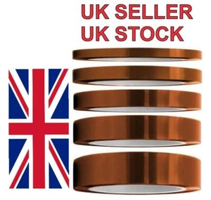 Kapton Polyimide Tape Heat Resistant Adhesive Insulation 40mm Wide 33M Long UK - Picture 1 of 12