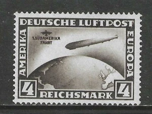 Germany 1930 4 Mark Zeppelin issue SOUTH AMERICA FLIGHT mint*, $ 379.00 - Picture 1 of 1