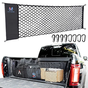 Elastic Truck Bed Cargo Net w/ Storage Bag for Chevrolet Silverado 1500/2500 HD - Picture 1 of 24