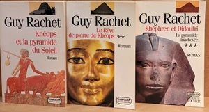 3 premiers volumes du roman des pyramides de Guy RACHET grande saga égyptienne - Bild 1 von 3