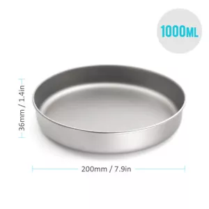 Ultralight Titanium Frypan Outdoor Camping Hiking Picnic Cooking Frying Pan - Picture 1 of 8