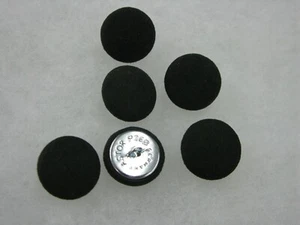 BOTONES DE GAMUZA SINTÉTICA CARBÓN - TAPICERÍA DE 23 mm y 19 mm - chaquetas - ropa b27 - Imagen 1 de 4