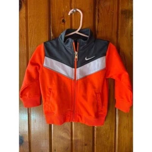 Nike Neon Orange/White/Dark Gray Jacket size 12 Month - Picture 1 of 3
