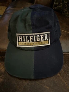 Vintage Tommy Hilfiger Mütze Herren blau & grün 5 Panel sportlich 90er USA Logo - Bild 1 von 6