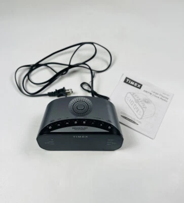 Radio reloj despertador doble Timex AM/FM pantalla roja atenuador auxiliar en T231Y con manual Foto 1 de 4