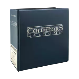Ultra PRO Black Blue Cobalt 3" Collectors Album Ring Binder Storage Protector - Picture 1 of 4