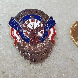 Prendedor sombrero logotipo BPOE 2020-2021 Going Grand Elks Lodge Paul Ryan G.E.R. Minnesota - Imagen 1 de 4
