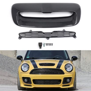Carbon Fiber Hood Air Vent Scoop For Mini Cooper S R55 R56 R57 R58 R59 2007-2014 - Picture 1 of 8