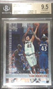 Tim Duncan 1997-98 Topps Chrome Rookie #115 BGS 9.5 Gem Mint San Antonio Spurs - Picture 1 of 3