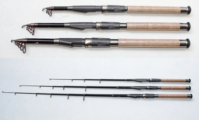 SOYTICH Carbontelerute Angelrute Teleskoprute Spinnrute Sbirolinorute Rute (Carbon02)