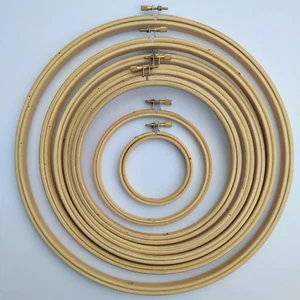 Wooden Quilting Ring Embroidery and Cross Stitch Hoop Metal Screw 12mm Thickness - Picture 1 of 2