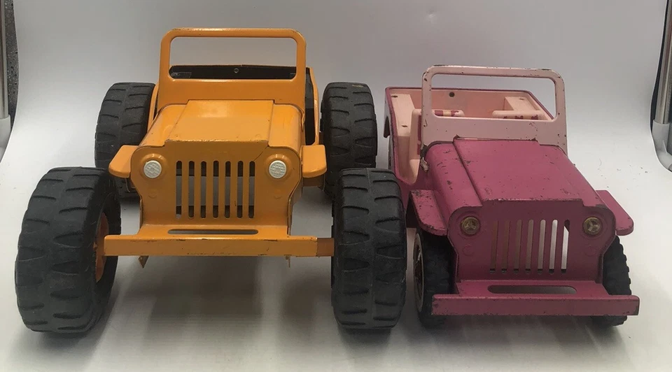 2 Tonka "Elvis" Vintage Años 60 Rosa Nº Jeep Surrey 350 y Orange Dune Buggy Keep Foto 1 de 4