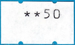 1990 Mexico Eagle ATM stamp rare gummed white test paper xx50 ** Klussendorf - Picture 1 of 1