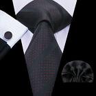 Cravate en soie tissée cravate de poche multicolore PolkaDot Paisley cravate de poche bouton de manchette carré