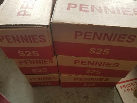 Sealed Box BU 2020 D 50 Rolls Lincoln Shield Cent Penny. Denver Mint $25 face Cover