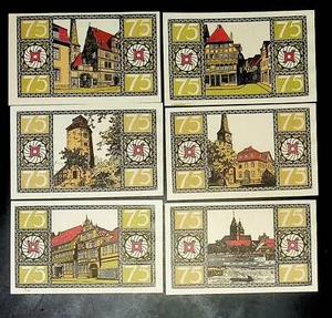 1921 Deutschland HAMELN 75 Penning Banknote / Notgeld - Bild 1 von 2