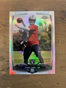2014 Topps Chrome Derek Carr - Rookie Karte (RC) Refractor #115 - Bild 1 von 2