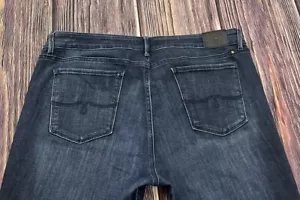 LUCKY BRAND Lolita Skinny Dark Jeans Womens Sz 18 / 34 Long - Picture 1 of 10