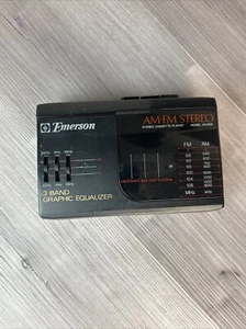 Vintage Emerson AC2106 Personal AM/FM Cassette Player 3 Band Graphic Equalizer - Bild 1 von 4