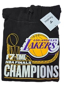 NEW Los Angeles LAKERS 17-Time NBA Finals Champions Black HOODIE Sz. 3XL - Picture 1 of 5