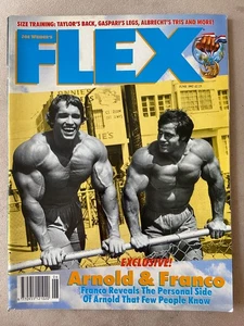 FLEX Bodybuilding Magazine June 1992 Cover Arnold & Franco Exclusive Mr Olympia - Imagen 1 de 3
