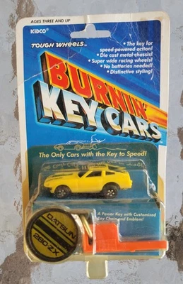 Blister vintage 1980 Kidco ruedas resistentes Burnin Key Cars Datsun 280-ZX Foto 1 de 2