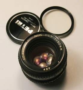 Vintage Petri 50mm 1:1.7 M42 Screw Mount Objektiv super gepflegt - Bild 1 von 5