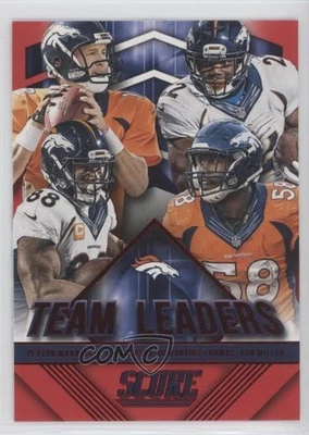 2015 Score Team Leaders Red CJ Anderson Demaryius Thomas Peyton Manning #25 HOF - Image 1 of 2