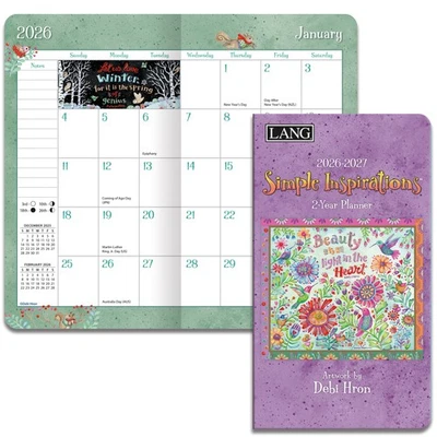 Lang 2026-2027 2 Year Pocket Planner Simple Inspirations Diary - Image 1 of 4