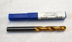 Punta per trapano in metallo duro massiccio 23/64" liquido di raffreddamento Thru TiN CJT KOOLCARB 29403594 USA - Foto 1 di 5