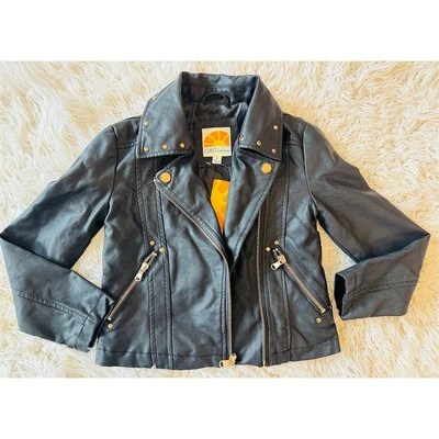 Chaqueta de Moto C&C California Niñas Negra Tachonada Talla 6 Escena Emo Rock Unicornio  Foto 1 de 4