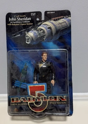 BABYLON 5 CAPTAIN JOHN SHERIDAN 6" ACTION FIGURE EXCLUSIVE PREMIERE 1997  — 第 1/2 张图片