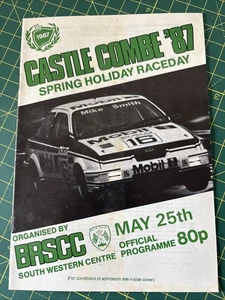Rennprogramm 25. Mai 1987 Castle Combe FF1600 Esso Metro Limousinen A5 - Bild 1 von 1