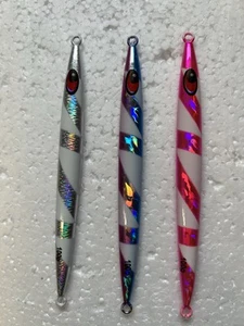 Set of three 100 Gram Slow Pitch Jigs W/Glow - Picture 1 of 2