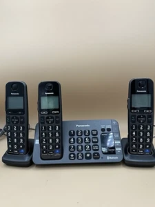 Panasonic KX-TGE270 Cordless Phone System – 3 Handsets + Bluetooth. Please READ! - Picture 1 of 10