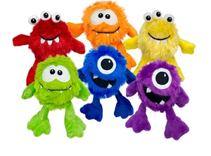 Multipet Minipet Plush Monster Dog Toy 5" - 1 Piece Assorted (Sold Separately) - Picture 1 of 6